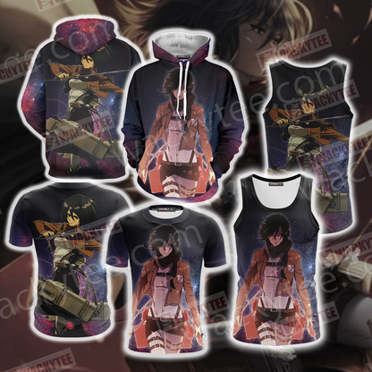 Attack On Titan - Mikasa Unisex 3D T-shirt