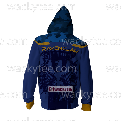 Ravenclaw The Doors Of Wisdom Are Never Shut Harry Potter Zip Up Hoodie
