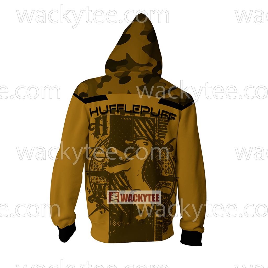 Hufflepuff My Honor Is My Loyalty Harry Potter Zip Up Hoodie