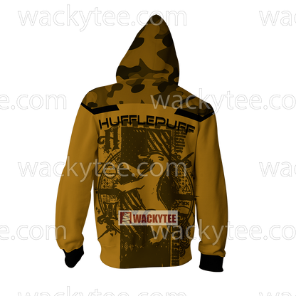 Hufflepuff My Honor Is My Loyalty Harry Potter Zip Up Hoodie