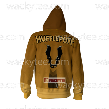 Hufflepuff My Honor Is My Loyalty New Zip Up Hoodie