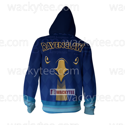 Ravenclaw The Doors Of Wisdom Are Never Shut New Zip Up Hoodie