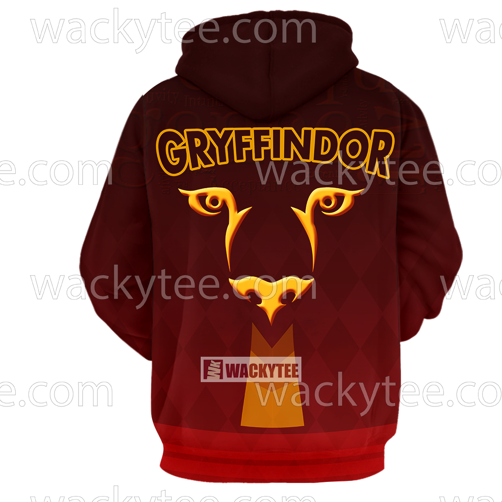 Gryffindor Let Deeds Reveal Your Heart New 3D Hoodie