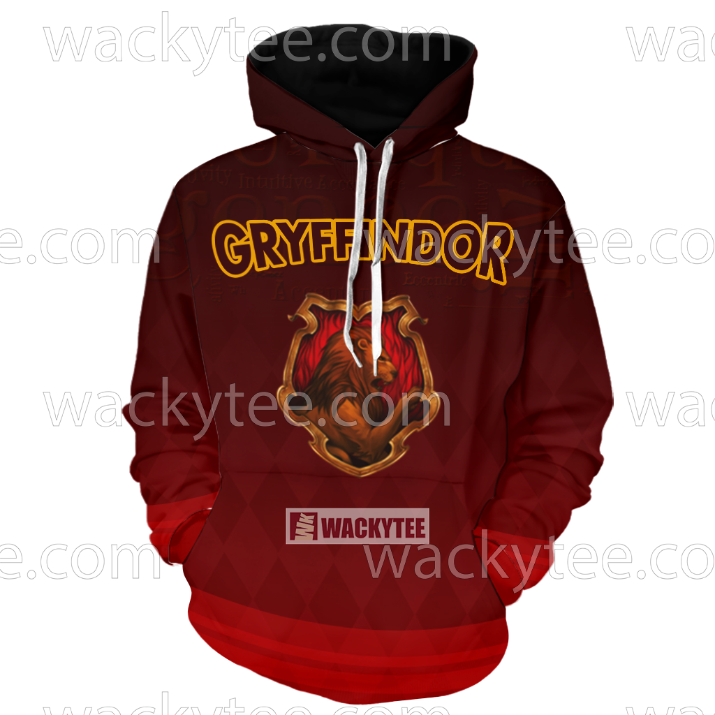 Gryffindor Let Deeds Reveal Your Heart New 3D Hoodie