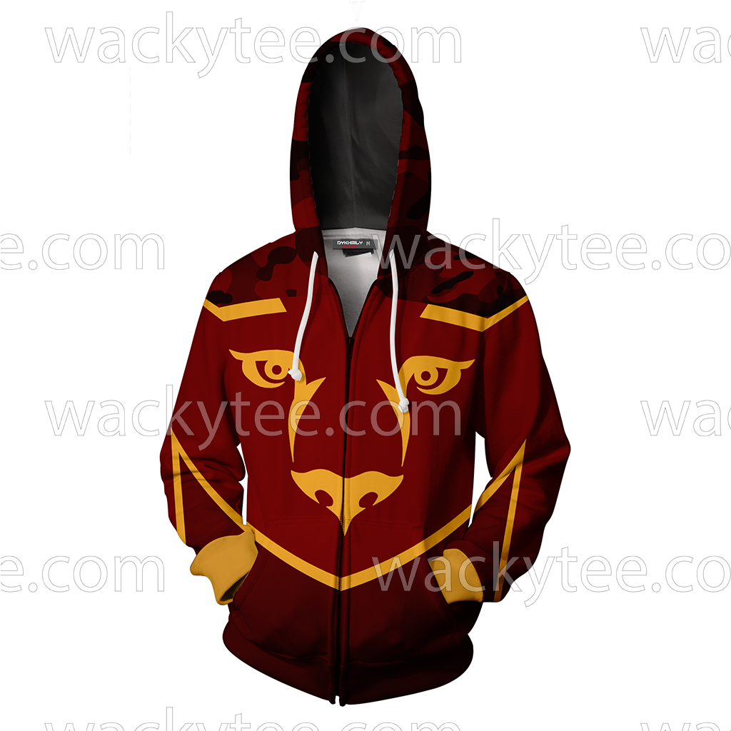 Gryffindor Let Deeds Reveal Your Heart Harry Potter Zip Up Hoodie