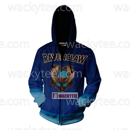 Ravenclaw The Doors Of Wisdom Are Never Shut New Zip Up Hoodie