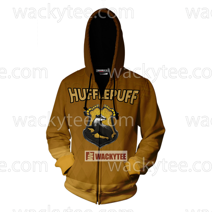 Hufflepuff My Honor Is My Loyalty New Zip Up Hoodie