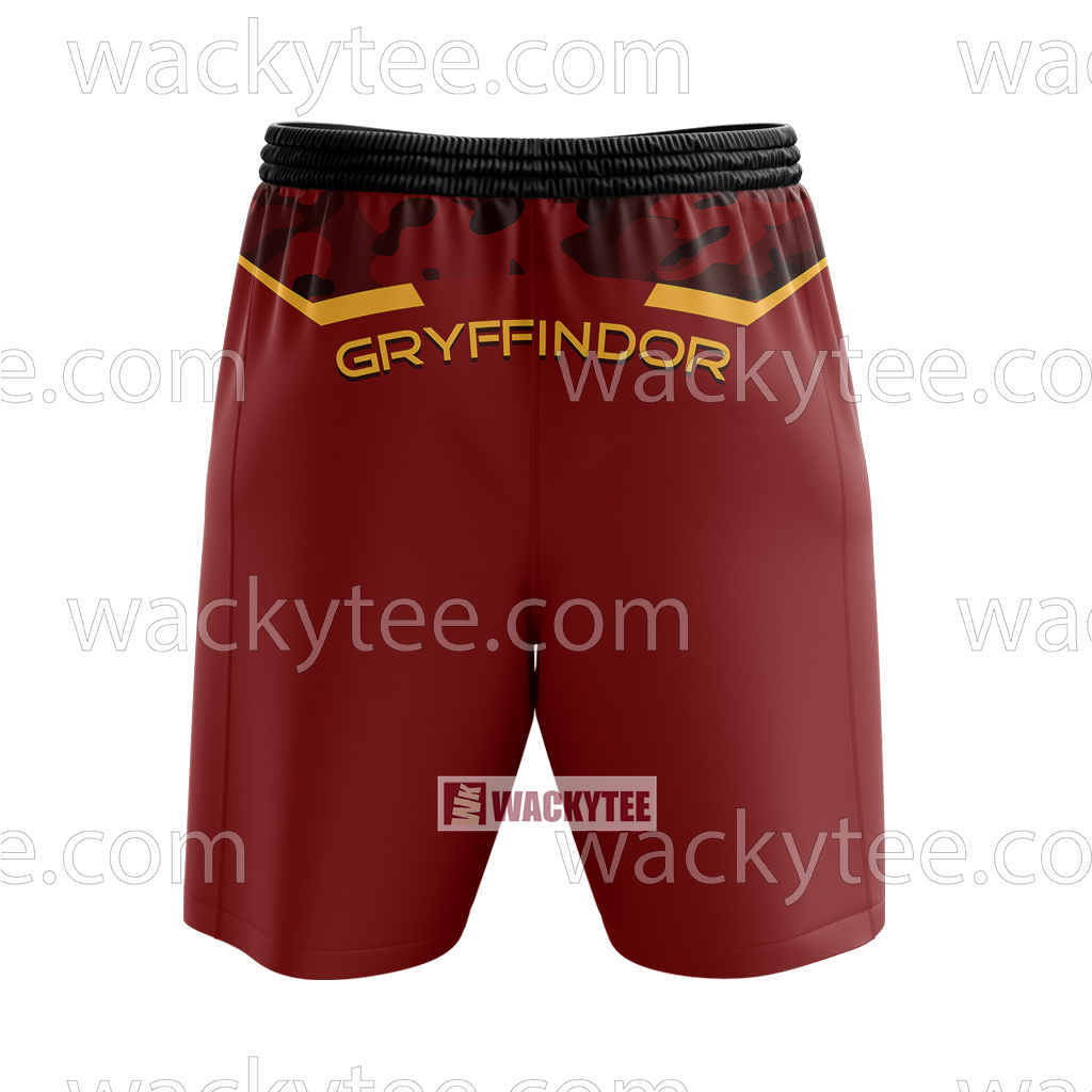 Gryffindor Let Deeds Reveal Your Heart Harry Potter Beach Shorts