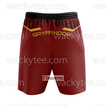 Gryffindor Let Deeds Reveal Your Heart Harry Potter Beach Shorts
