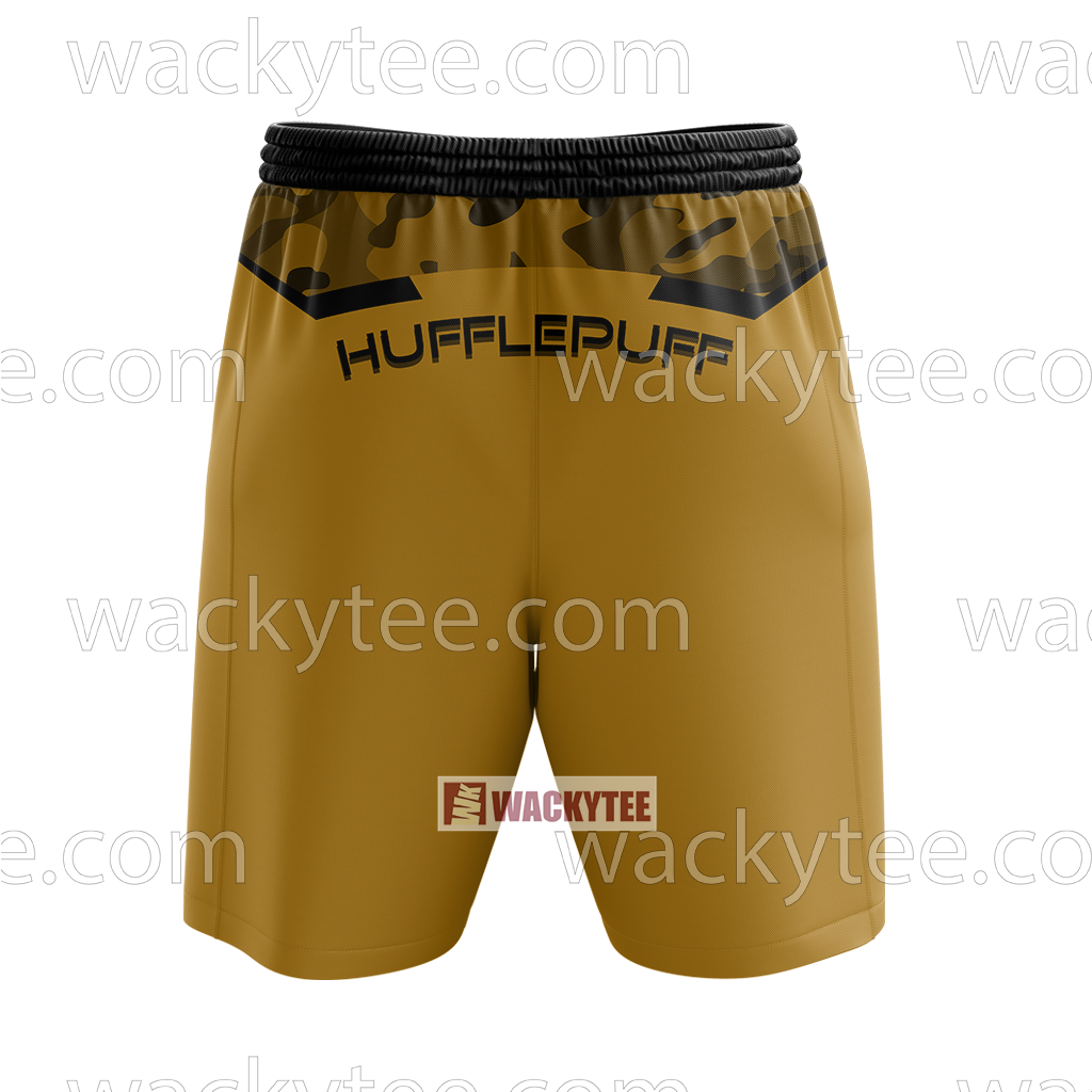 Hufflepuff My Honor Is My Loyalty Harry Potter Beach Shorts