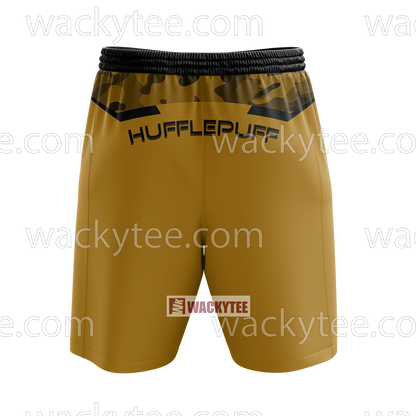 Hufflepuff My Honor Is My Loyalty Harry Potter Beach Shorts