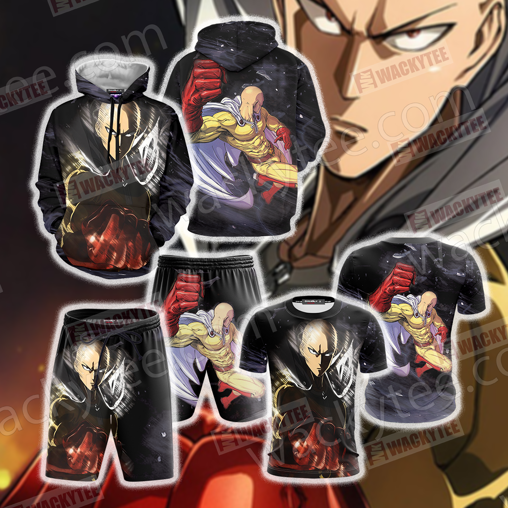 One Punch Man Saitama Beach Shorts
