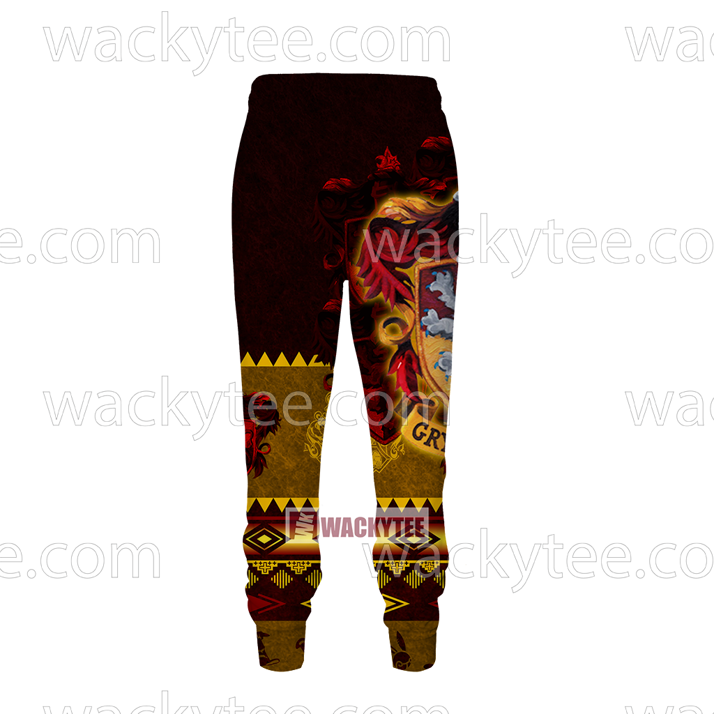 Brave Like A Gryffindor Harry Potter Wacky Style Jogging Pants