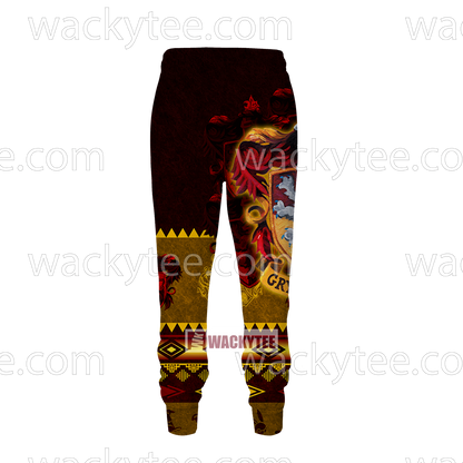 Brave Like A Gryffindor Harry Potter Wacky Style Jogging Pants