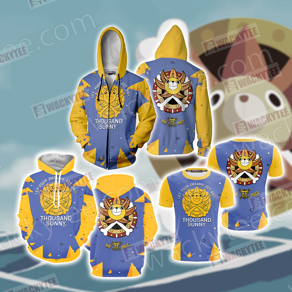 One Piece - Thousand Sunny Zip Up Hoodie Jacket