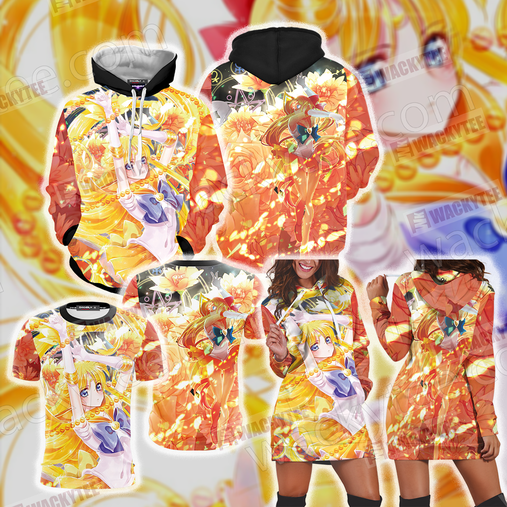 Sailor Moon Sailor Venus 3D Hoodie Dress