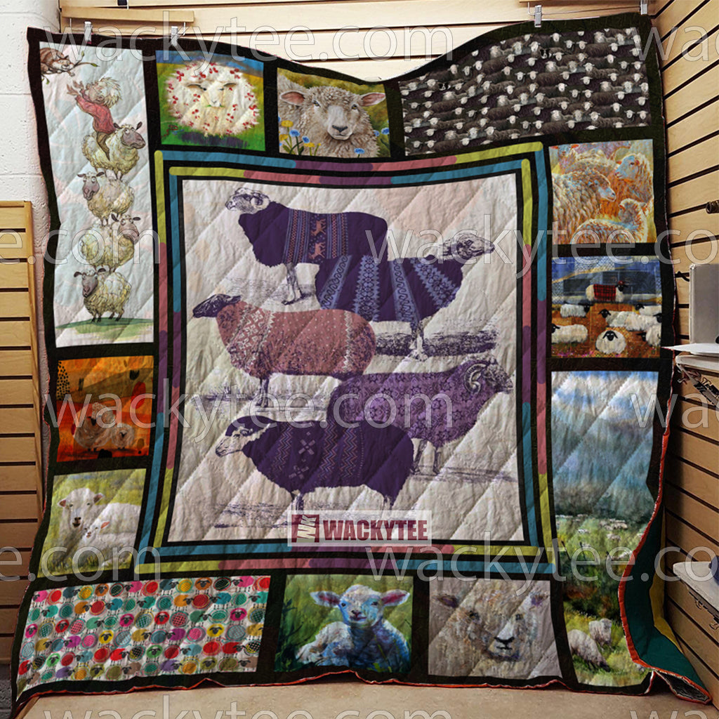 Sheeps 3D Quilt Blanket