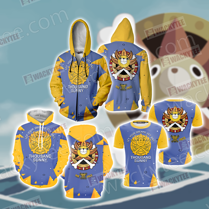 One Piece - Thousand Sunny Unisex 3D Hoodie