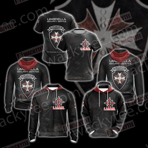 Resident Evil Umbrella Security Service (USS) Unisex 3D Hoodie