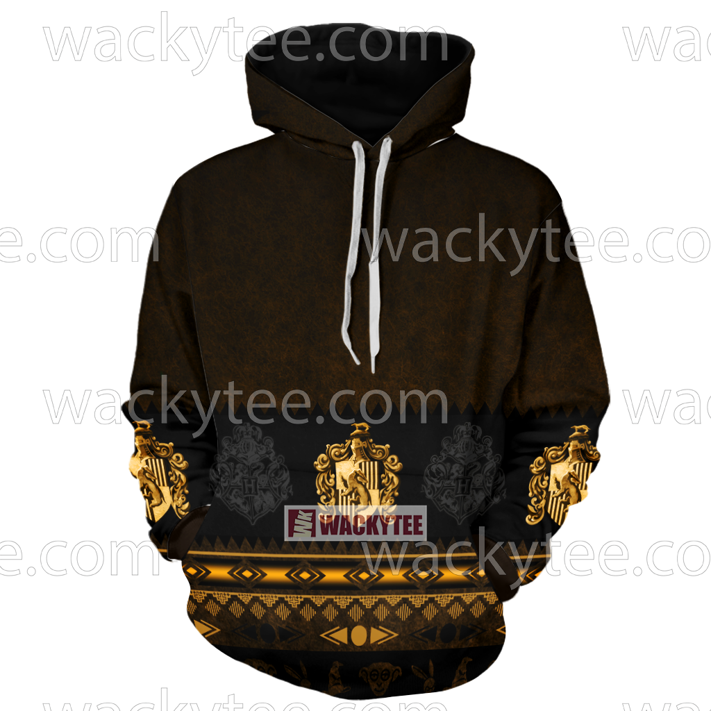 Loyal Like A Hufflepuff Harry Potter Wacky Style 3D Hoodie