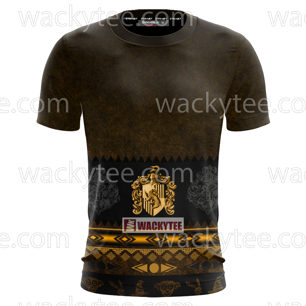 Loyal Like A Hufflepuff Harry Potter Wacky Style Unisex 3D T-shirt
