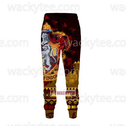 Brave Like A Gryffindor Harry Potter Wacky Style Jogging Pants