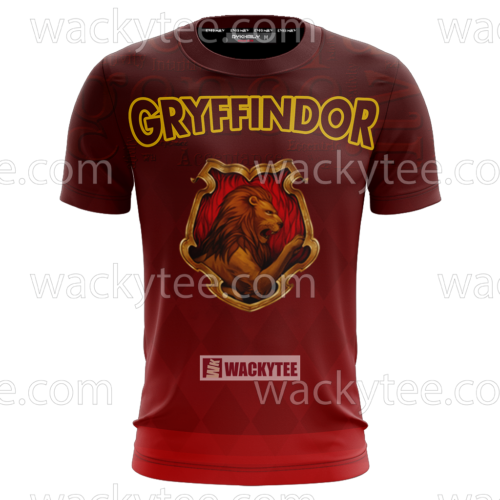 Gryffindor Let Deeds Reveal Your Heart New Unisex 3D T-shirt