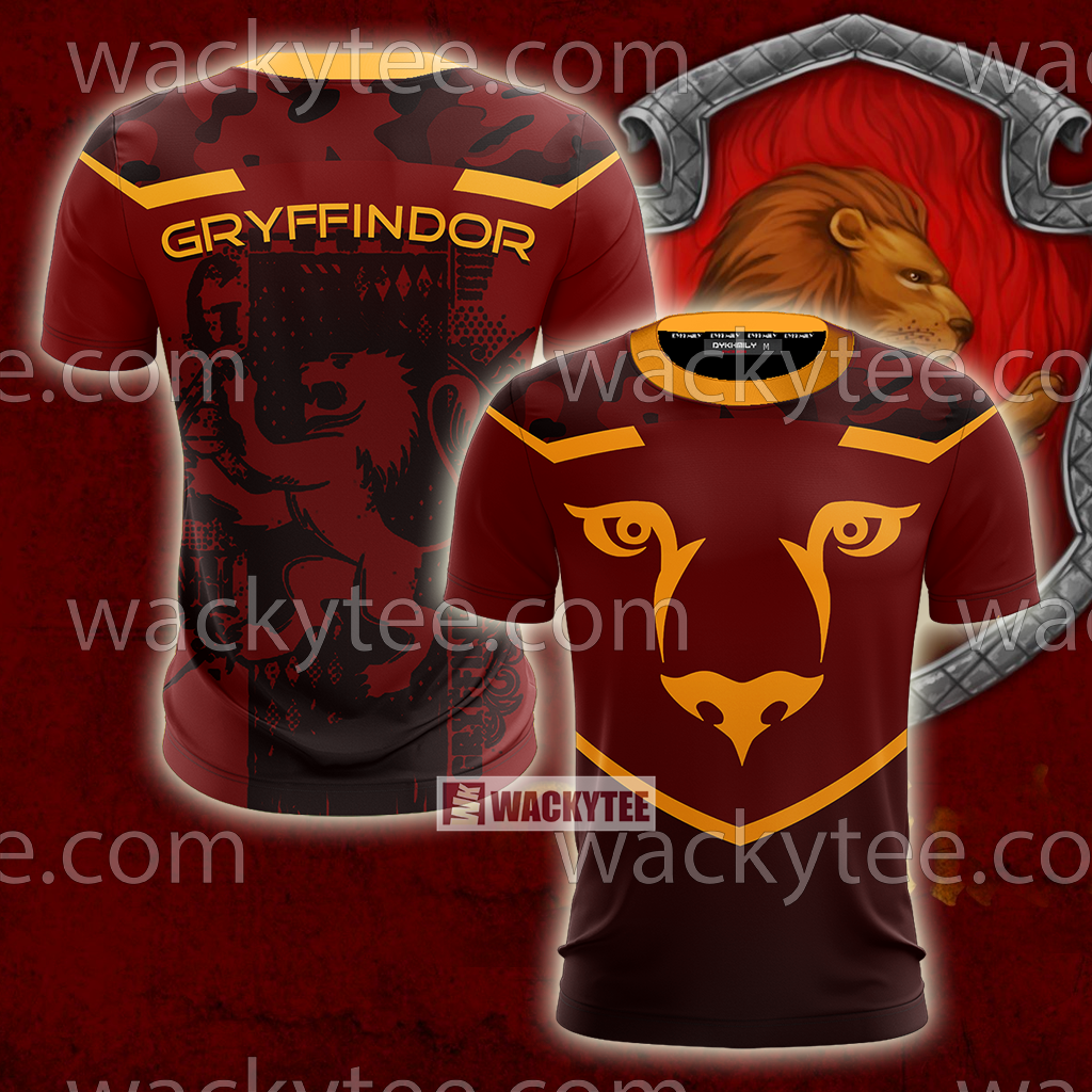 Gryffindor Let Deeds Reveal Your Heart Harry Potter 3D T-shirt