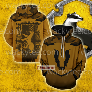 Hufflepuff My Honor Is My Loyalty Harry Potter 3D Hoodie