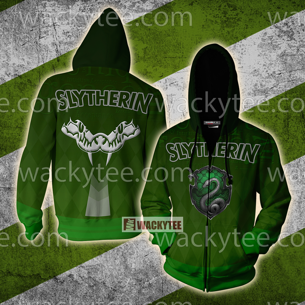 Slytherin The Results Validate The Deep New Zip Up Hoodie 4XL