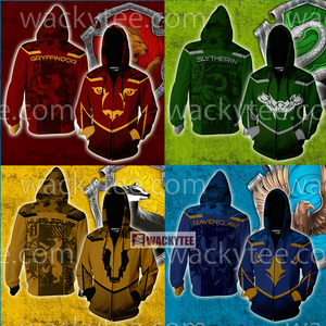 Hufflepuff My Honor Is My Loyalty Harry Potter Zip Up Hoodie