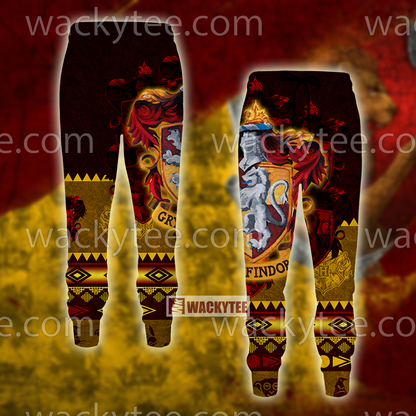 Brave Like A Gryffindor Harry Potter Wacky Style Jogging Pants