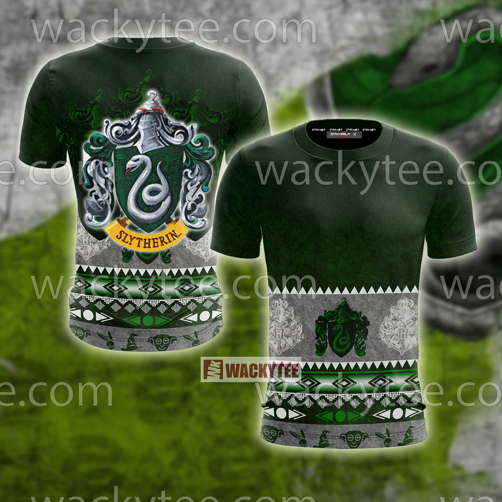 Cunning Like A Slytherin Harry Potter Wacky Style Unisex 3D T-shirt T-shirt