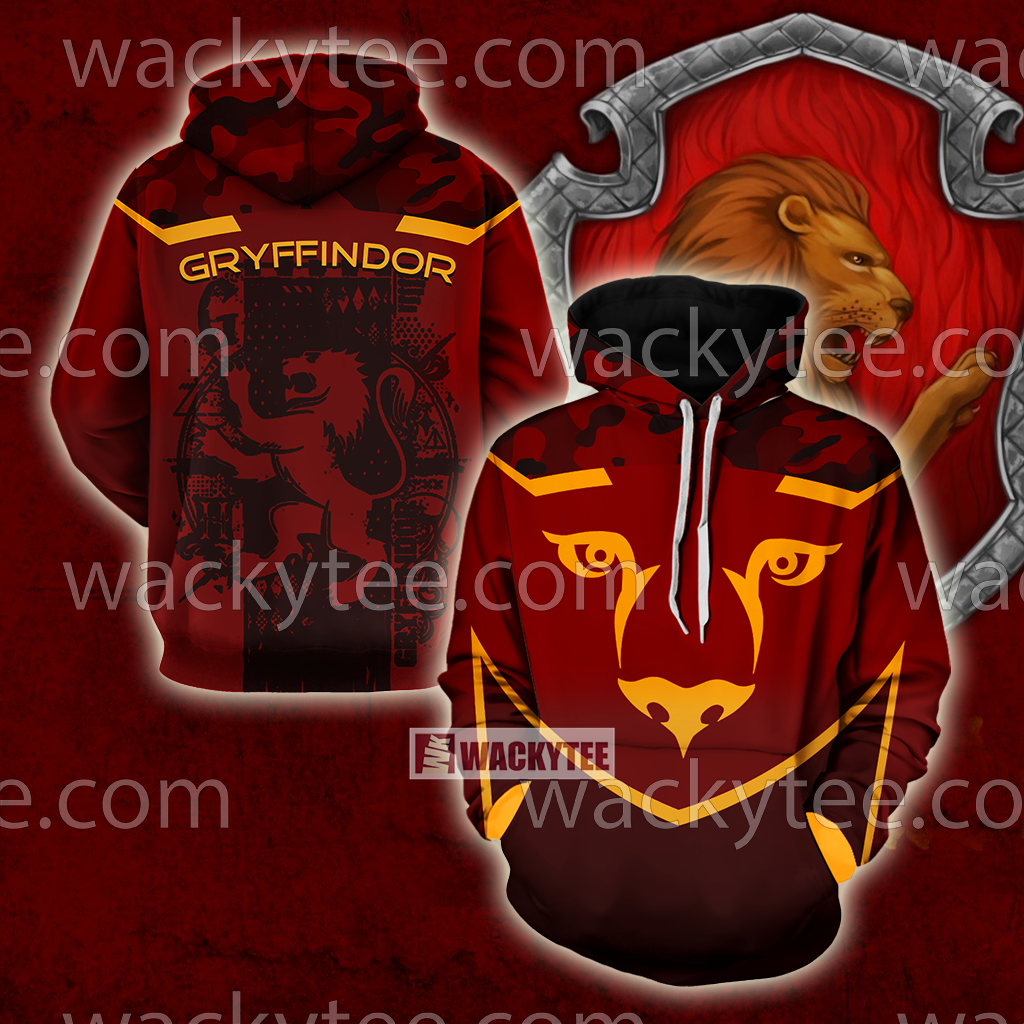 Gryffindor Let Deeds Reveal Your Heart Harry Potter 3D Hoodie
