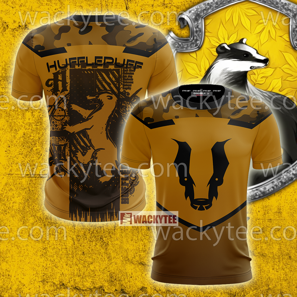 Hufflepuff My Honor Is My Loyalty Harry Potter 3D T-shirt
