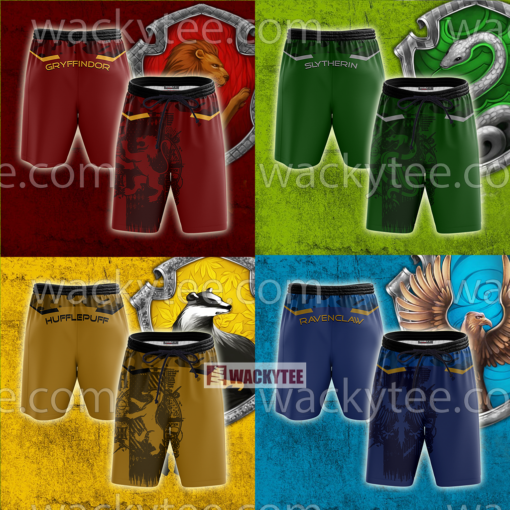 Gryffindor Let Deeds Reveal Your Heart Harry Potter Beach Shorts