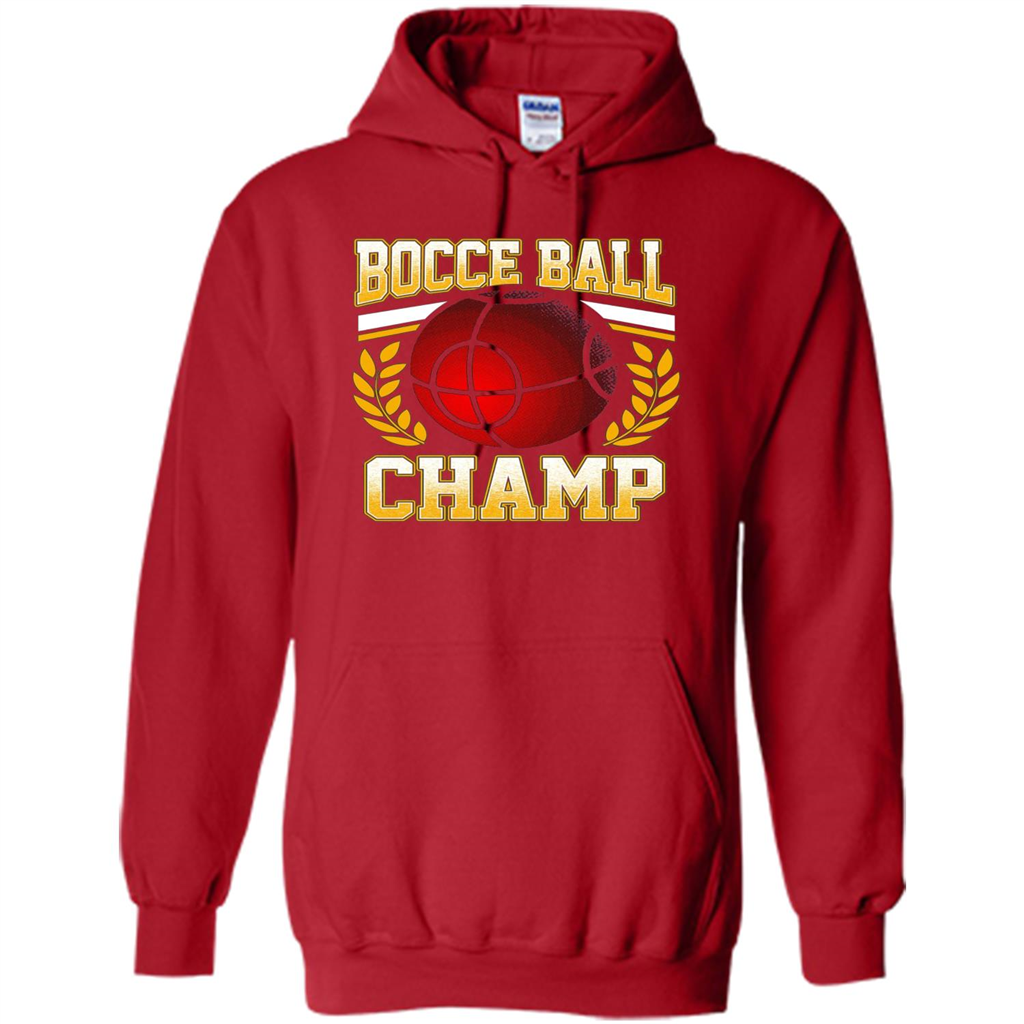 Bocce Ball Champ T-Shirt Bocce Ball Player Red