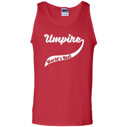 Retro World's Best Umpire T-Shirt Red