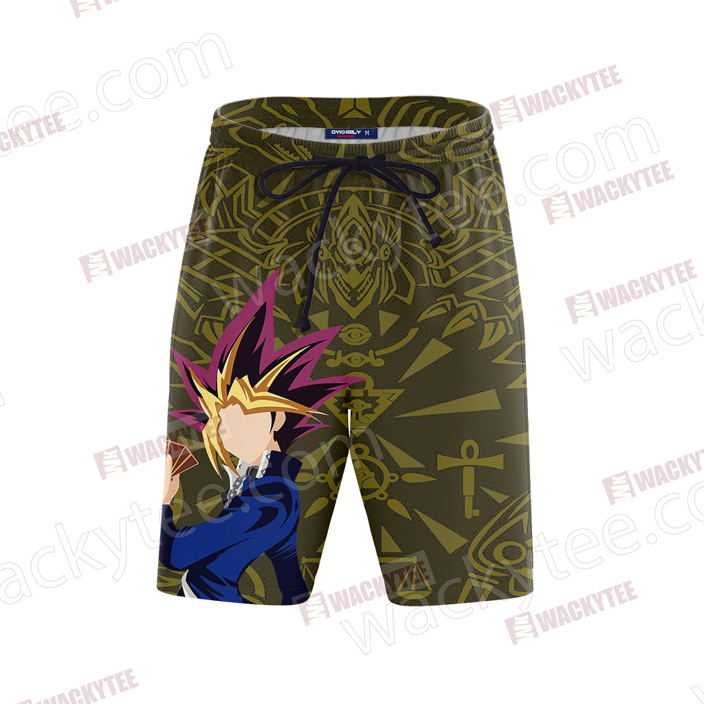 Yu Gi Oh! Yugi Muto And Dark Magician Unisex 3D Beach Shorts