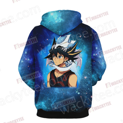 Yu-Gi-Oh! Yusei Fudo and Stardust Dragon New Version 3D Hoodie