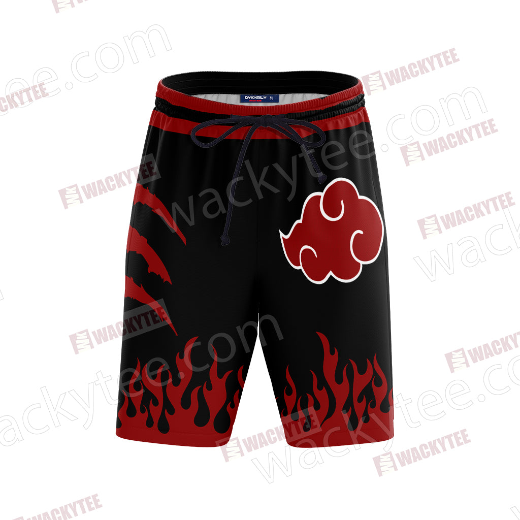 Naruto Akatsuki New Unisex 3D Beach Shorts