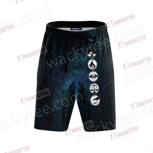 Divergent 3D Beach Shorts