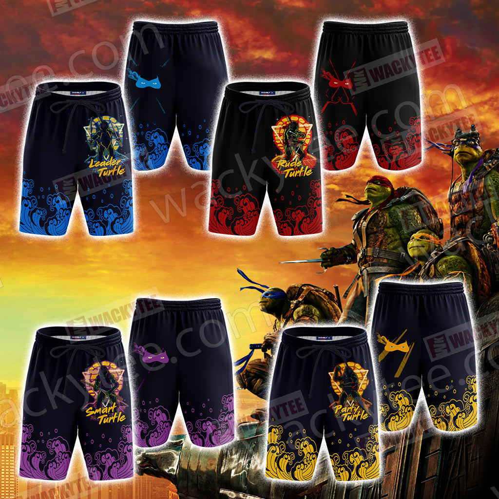 Teenage Mutant Ninja Turtles - Michelangelo Party Turtle 3D Beach Shorts