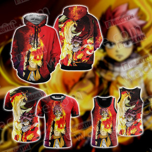 Fairy Tail: Natsu Dragneel New Version Unisex 3D Tank Top