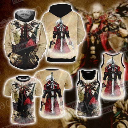 Devil Cry Man Dante Video Game Unisex 3D T-shirt