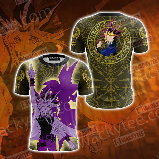 Yu Gi Oh! Yugi Muto And Dark Magician Unisex 3D T-shirt