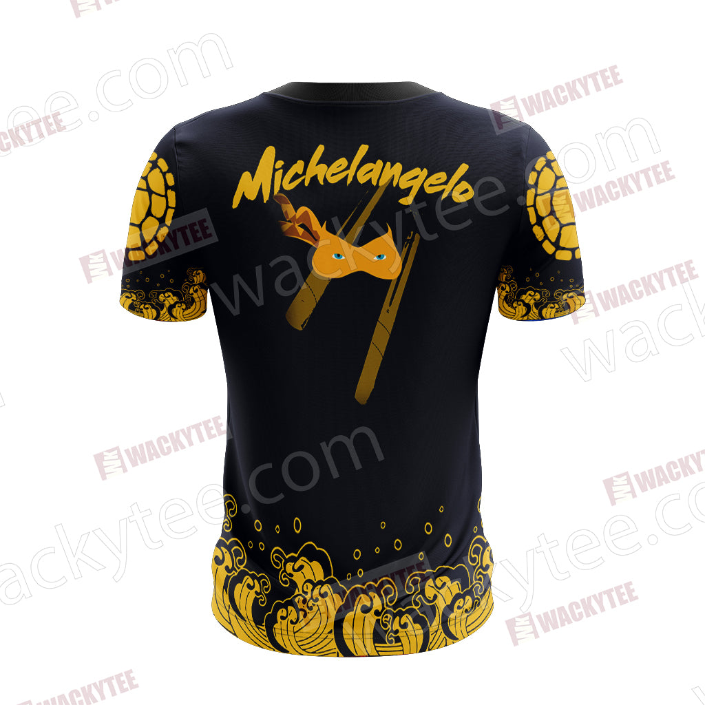 Teenage Mutant Ninja Turtles - Michelangelo Party Turtle Unisex 3D T-shirt