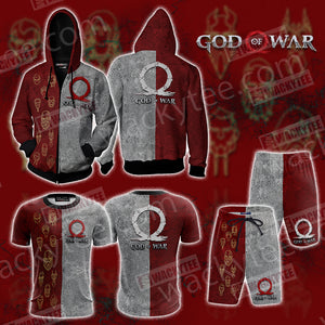 God Of War Symbol New Look Zip Up Hoodie Jacket