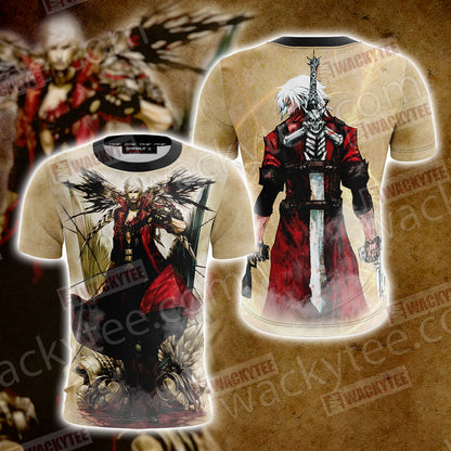 Devil Cry Man Dante Video Game Unisex 3D T-shirt T-shirt