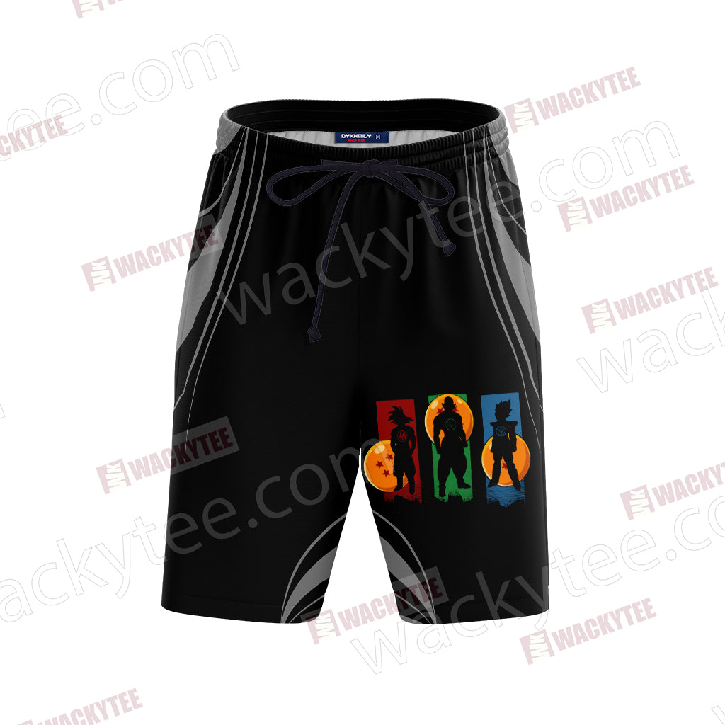 Dragon Ball Super Unisex 3D Beach Shorts